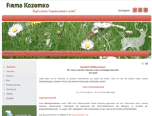 Tablet Screenshot of kozemko.de